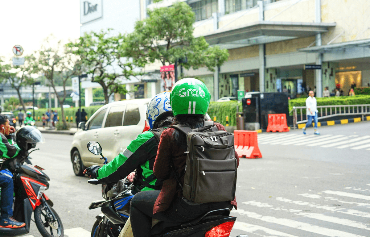 Grabバイクの様子