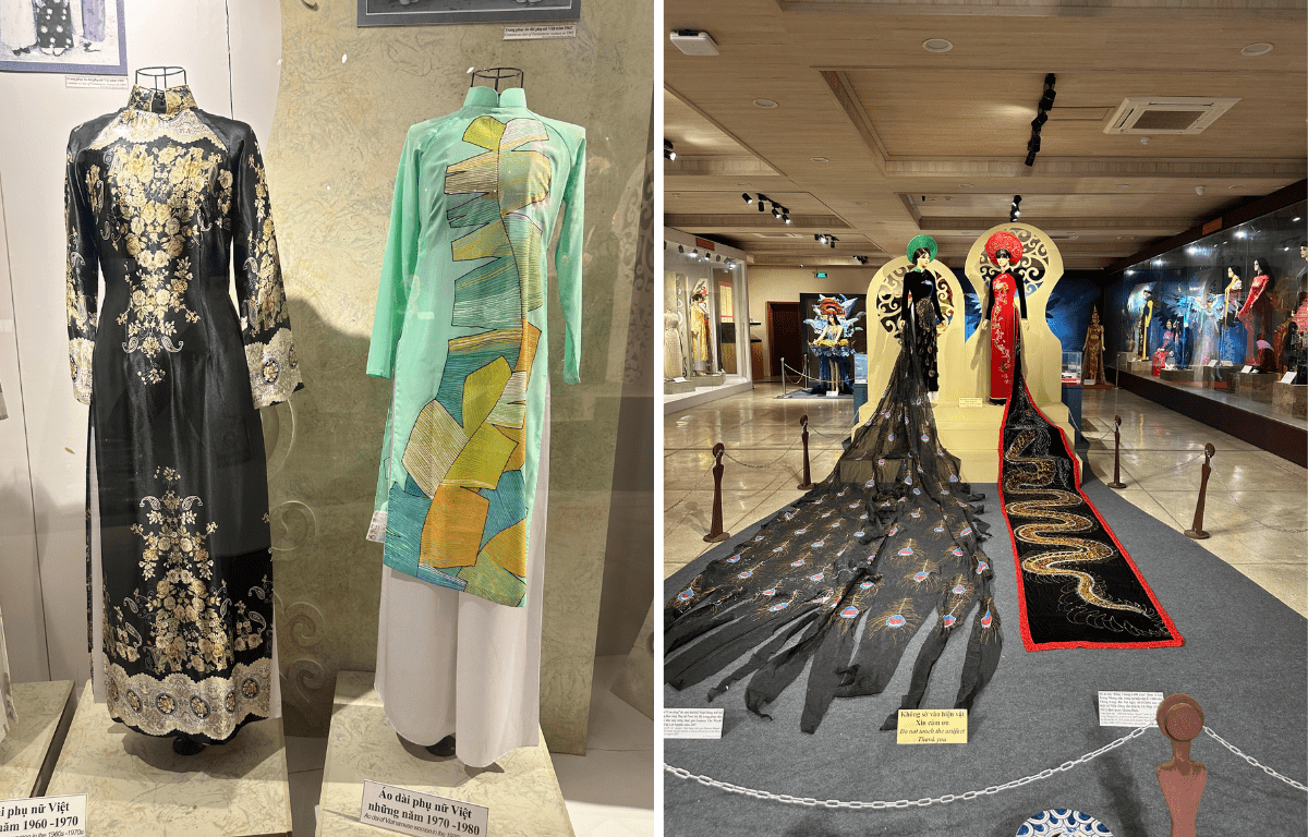 アオザイの展示