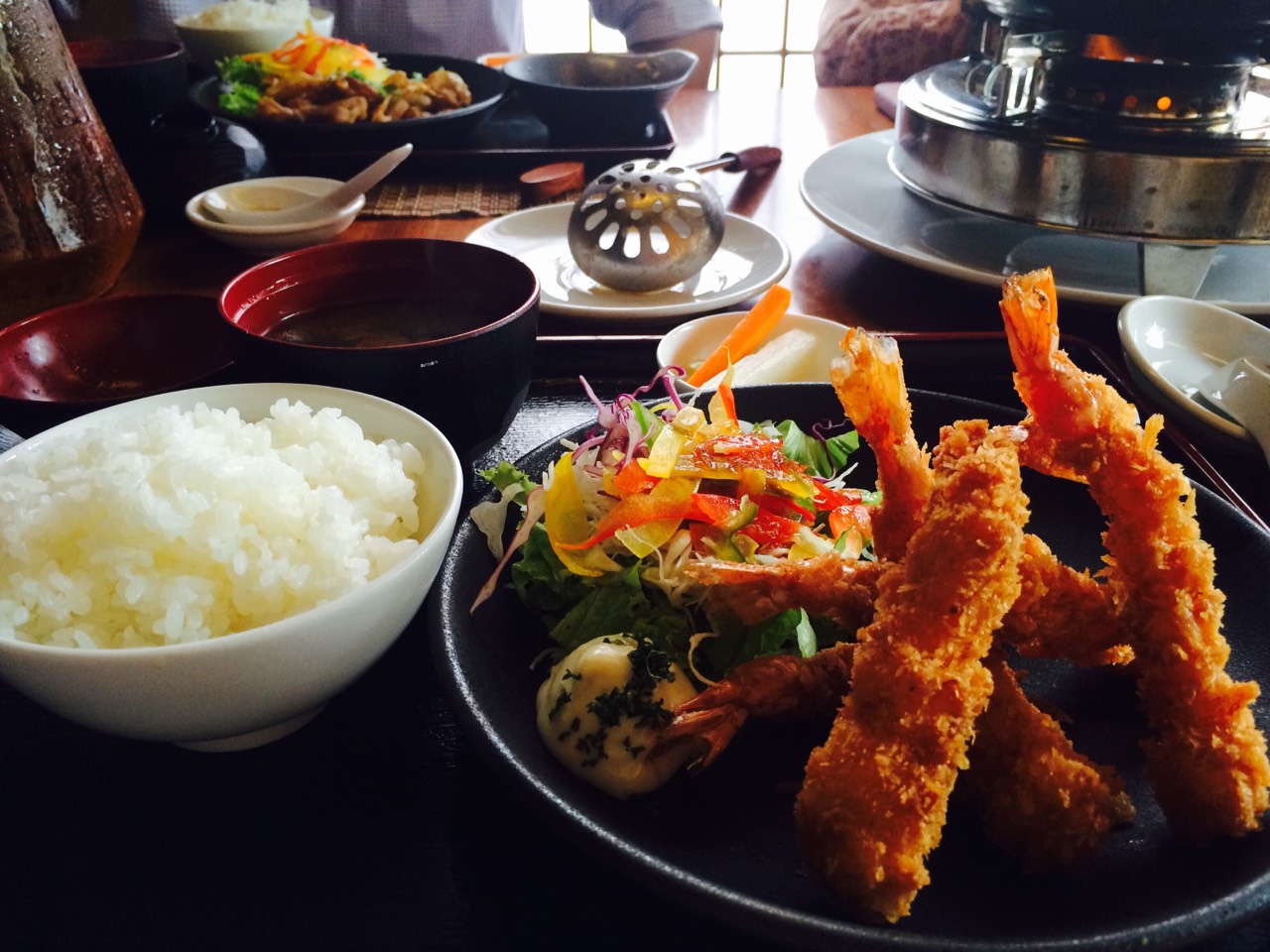 エビフライ定食!