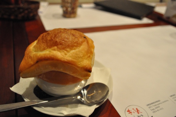 パイ包みコーンスープ