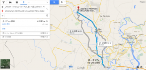 Asendas Protrade Singapore Tech Park道のり