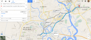 Long Binh Techno Parkまでの道のり