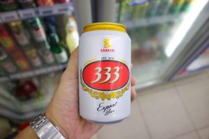 ベトナムのビール「333（バーバーバー）」