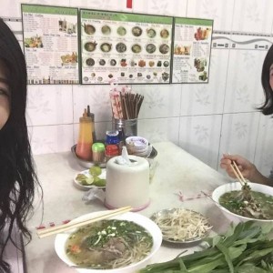 牛肉のフォーとメニュー