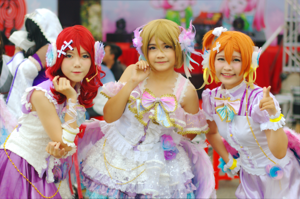 アニメキャラクターのコスプレ
