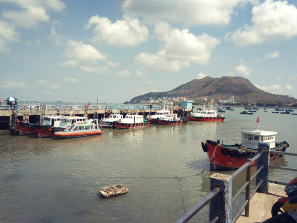 ブンタウの港風景