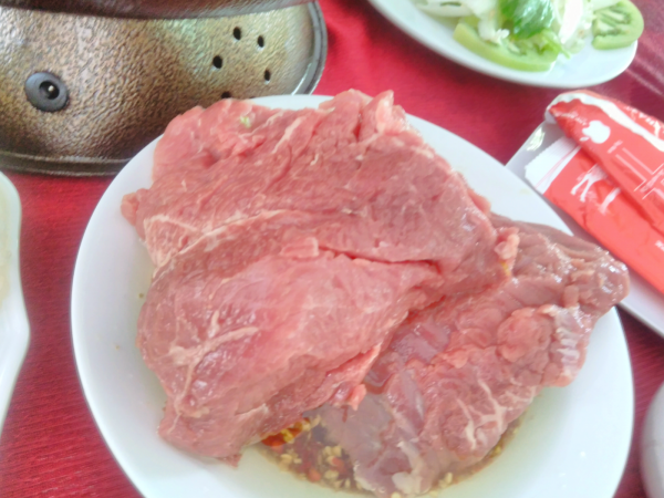 お肉を追加注文