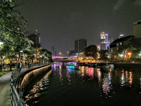 シンガポール市内の夜景