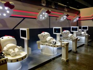 ロボットキティを製造している場所（キティのロボット製造工場イベント）