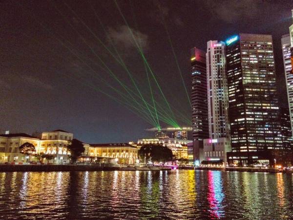 リーナベイサンズのライトアップショー