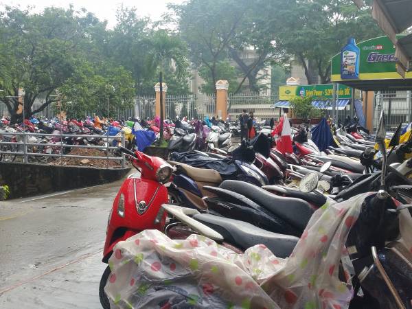 バイクの駐輪場