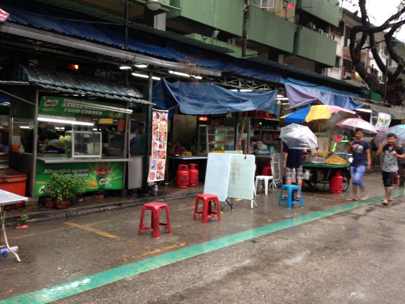 マレーシアのローカルストリート