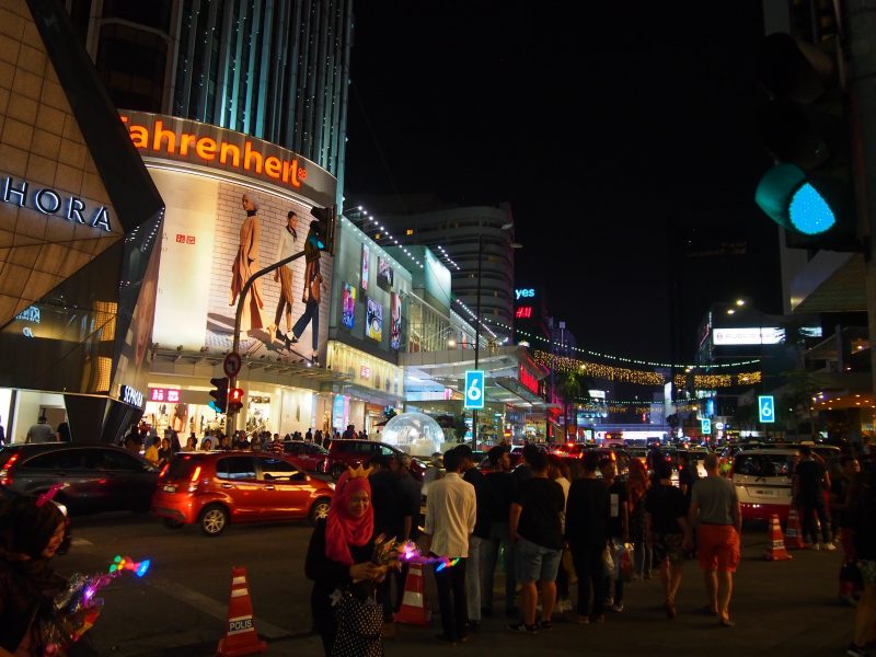 マレーシアの繁華街