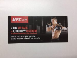 「UFC Gym Vietnam」の1週間無料体験パス