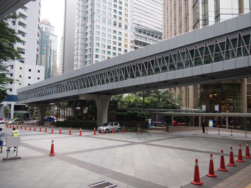 ブキッ・ビンタン・ウォークウェイブリッジの外観