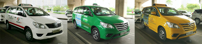 タンソンニャット国際空港にいるタクシー