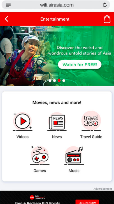 エアアジアWi-fiの画像