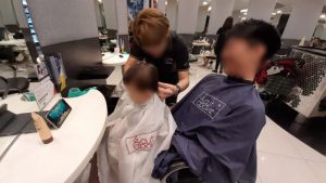 赤ちゃん へアカットの画像