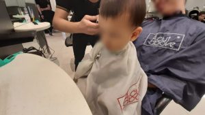 赤ちゃん へアカットの画像