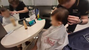 赤ちゃん へアカットの画像